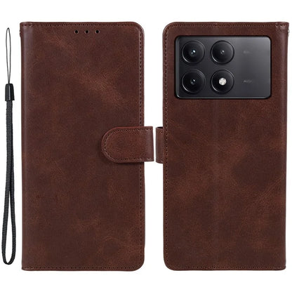 For Xiaomi Redmi K70E 5G / Poco X6 Pro 5G Stand Anti-drop Shell Cell Phone Case Magnetic Clasp PU Leather Wallet