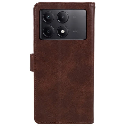 For Xiaomi Redmi K70E 5G / Poco X6 Pro 5G Stand Anti-drop Shell Cell Phone Case Magnetic Clasp PU Leather Wallet