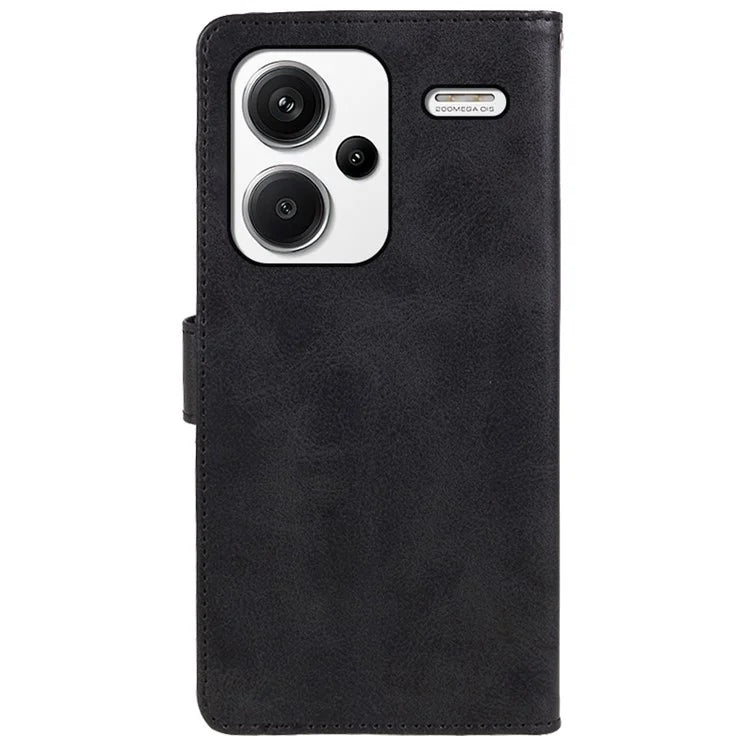 For Xiaomi Redmi Note 13 Pro+ 5G Mobile Phone Case PU Leather Wallet Stand Slim-Fit Phone Cover