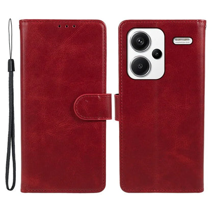 For Xiaomi Redmi Note 13 Pro+ 5G Mobile Phone Case PU Leather Wallet Stand Slim-Fit Phone Cover