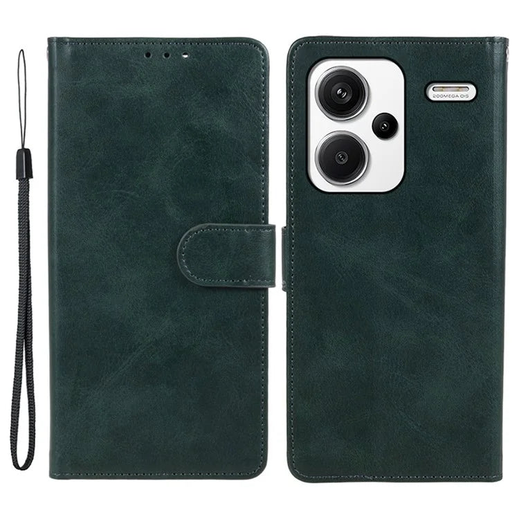 For Xiaomi Redmi Note 13 Pro+ 5G Mobile Phone Case PU Leather Wallet Stand Slim-Fit Phone Cover