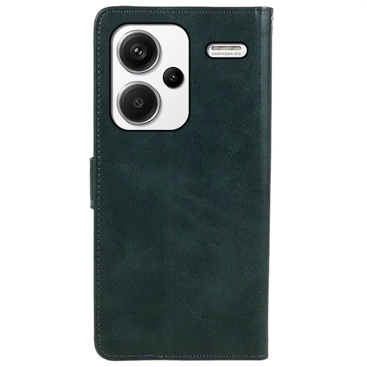 For Xiaomi Redmi Note 13 Pro+ 5G Mobile Phone Case PU Leather Wallet Stand Slim-Fit Phone Cover