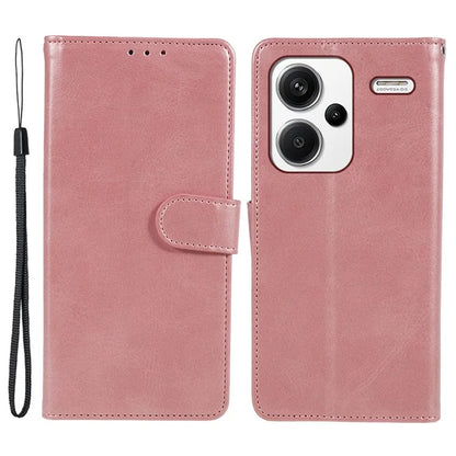 For Xiaomi Redmi Note 13 Pro+ 5G Mobile Phone Case PU Leather Wallet Stand Slim-Fit Phone Cover