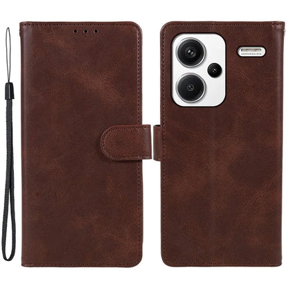 For Xiaomi Redmi Note 13 Pro+ 5G Mobile Phone Case PU Leather Wallet Stand Slim-Fit Phone Cover