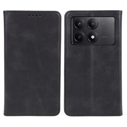 For Xiaomi Redmi K70E 5G / Poco X6 Pro 5G Anti-Scratch Phone Case Magnetic PU Leather Stand Wallet Cover