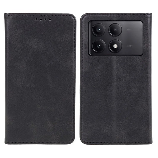 For Xiaomi Redmi K70E 5G / Poco X6 Pro 5G Anti-Scratch Phone Case Magnetic PU Leather Stand Wallet Cover