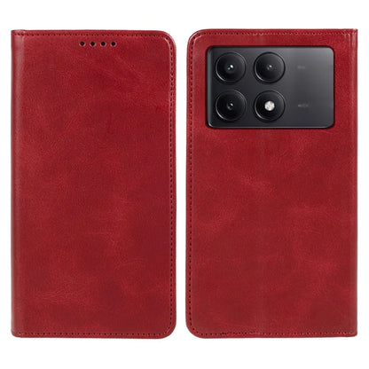 For Xiaomi Redmi K70E 5G / Poco X6 Pro 5G Anti-Scratch Phone Case Magnetic PU Leather Stand Wallet Cover