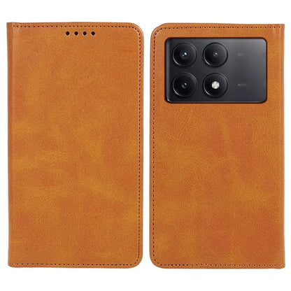 For Xiaomi Redmi K70E 5G / Poco X6 Pro 5G Anti-Scratch Phone Case Magnetic PU Leather Stand Wallet Cover