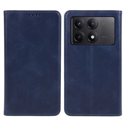 For Xiaomi Redmi K70E 5G / Poco X6 Pro 5G Anti-Scratch Phone Case Magnetic PU Leather Stand Wallet Cover