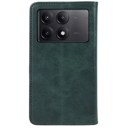 For Xiaomi Redmi K70E 5G / Poco X6 Pro 5G Anti-Scratch Phone Case Magnetic PU Leather Stand Wallet Cover