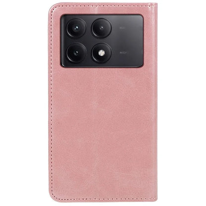 For Xiaomi Redmi K70E 5G / Poco X6 Pro 5G Anti-Scratch Phone Case Magnetic PU Leather Stand Wallet Cover