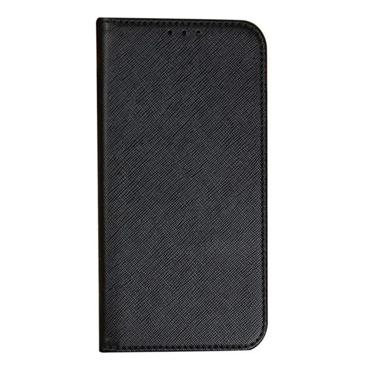 For Xiaomi Redmi Note 13 Pro 5G / Poco X6 5G Case Stand Dustproof Phone Cover Cross Texture PU Leather Shell