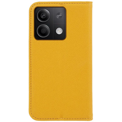 For Xiaomi Redmi Note 13 Pro 5G / Poco X6 5G Case Stand Dustproof Phone Cover Cross Texture PU Leather Shell