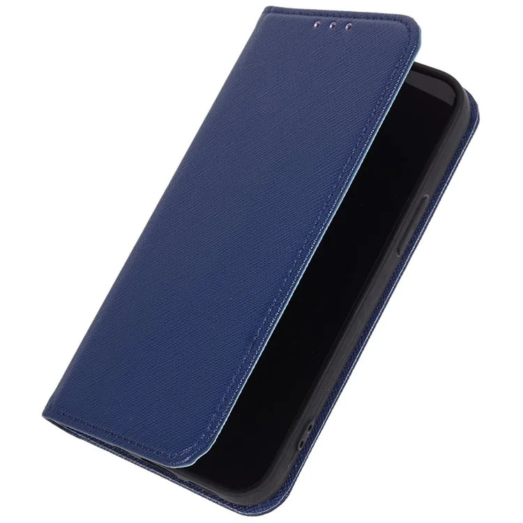 For Xiaomi Redmi Note 13 Pro 5G / Poco X6 5G Case Stand Dustproof Phone Cover Cross Texture PU Leather Shell