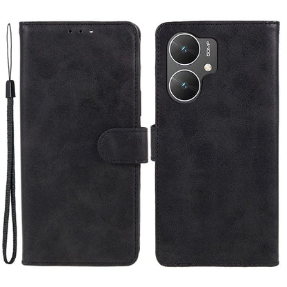 For Xiaomi Poco M6 5G Anti-Scratch Phone Shell Magnetic Clasp PU Leather Wallet Stand Phone Case