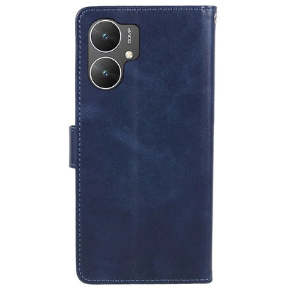 For Xiaomi Poco M6 5G Anti-Scratch Phone Shell Magnetic Clasp PU Leather Wallet Stand Phone Case