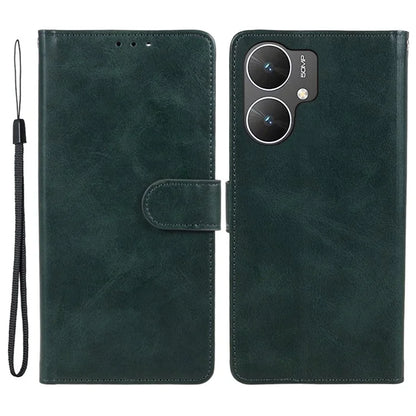 For Xiaomi Poco M6 5G Anti-Scratch Phone Shell Magnetic Clasp PU Leather Wallet Stand Phone Case