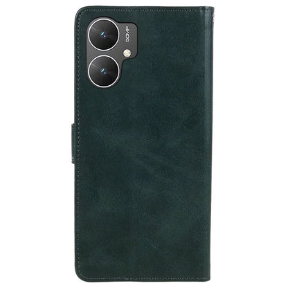 For Xiaomi Poco M6 5G Anti-Scratch Phone Shell Magnetic Clasp PU Leather Wallet Stand Phone Case