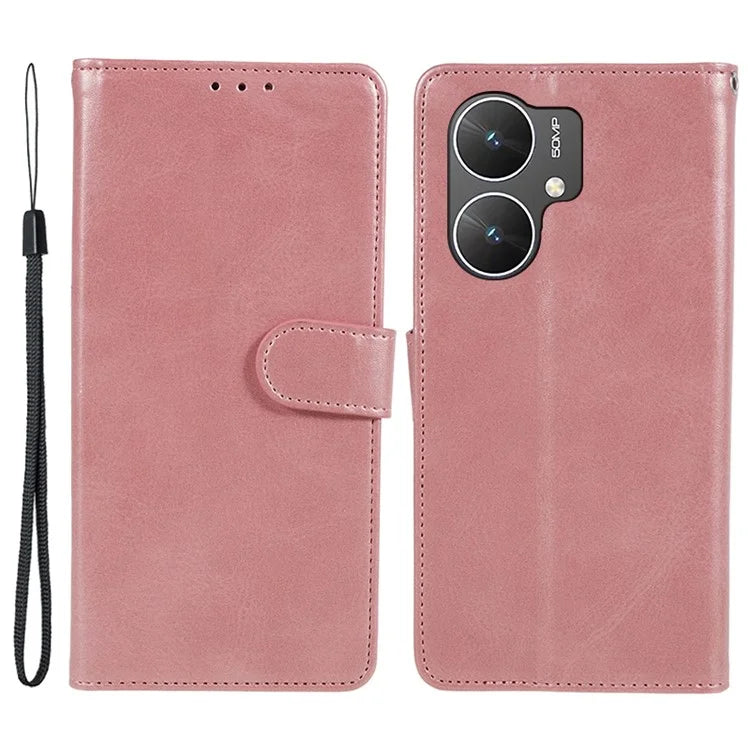 For Xiaomi Poco M6 5G Anti-Scratch Phone Shell Magnetic Clasp PU Leather Wallet Stand Phone Case