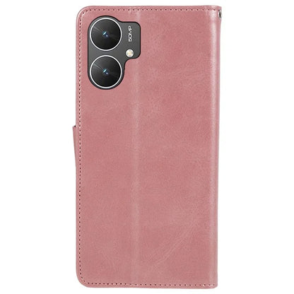 For Xiaomi Poco M6 5G Anti-Scratch Phone Shell Magnetic Clasp PU Leather Wallet Stand Phone Case