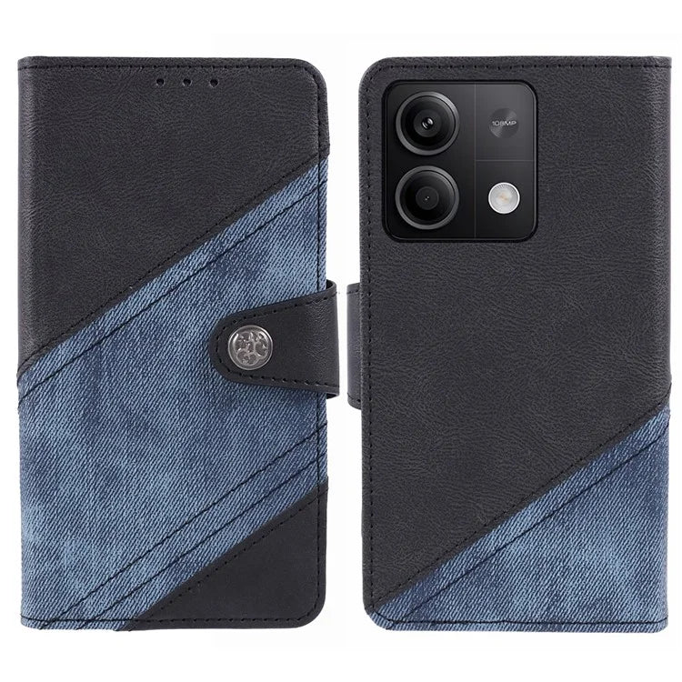For Xiaomi Redmi Note 13 Pro 5G / Poco X6 5G Case Crazy Horse Texture PU Leather Shell with Wallet
