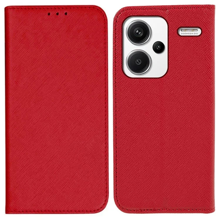 For Xiaomi Redmi Note 13 Pro+ 5G Cell Phone Case Magnetic Closing Leather Wallet Cover