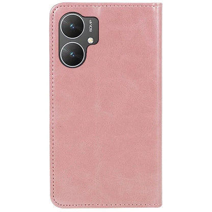 For Xiaomi Poco M6 5G Mobile Phone Case Calf Texture PU Leather Stand Wallet Phone Stand Cover