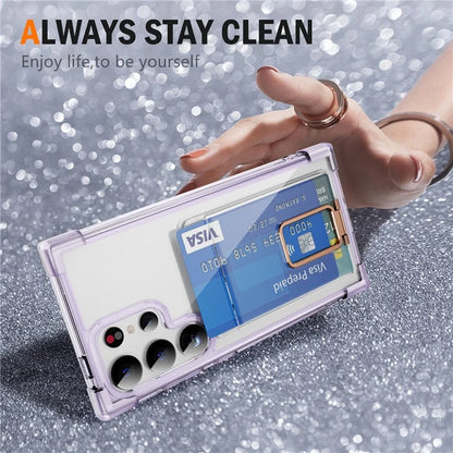 YSM Reinforced Corners Series for Samsung Galaxy S23 Ultra Case Card Slot Kickstand Cover