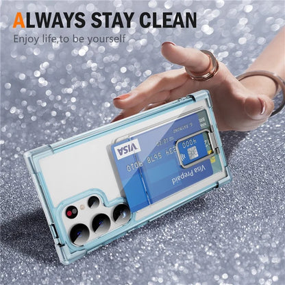 YSM Reinforced Corners Series for Samsung Galaxy S23 Ultra Case Card Slot Kickstand Cover