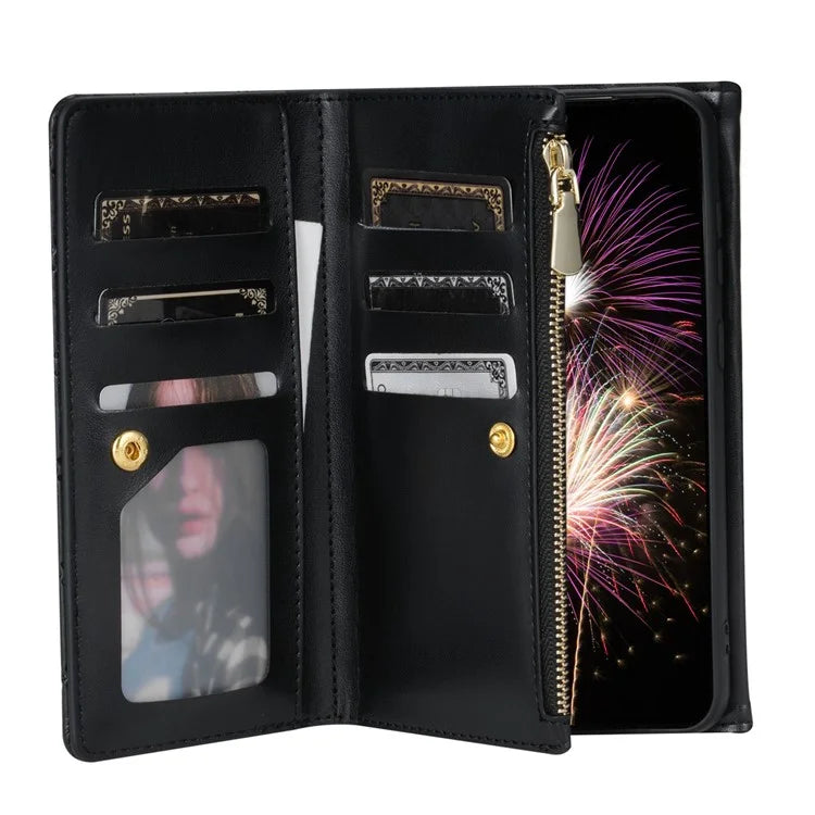 BKS-002 For Xiaomi Redmi K50 Ultra / 12T 5G / 12T Pro 5G Leather Case Wallet Stand Phone Cover with Straps