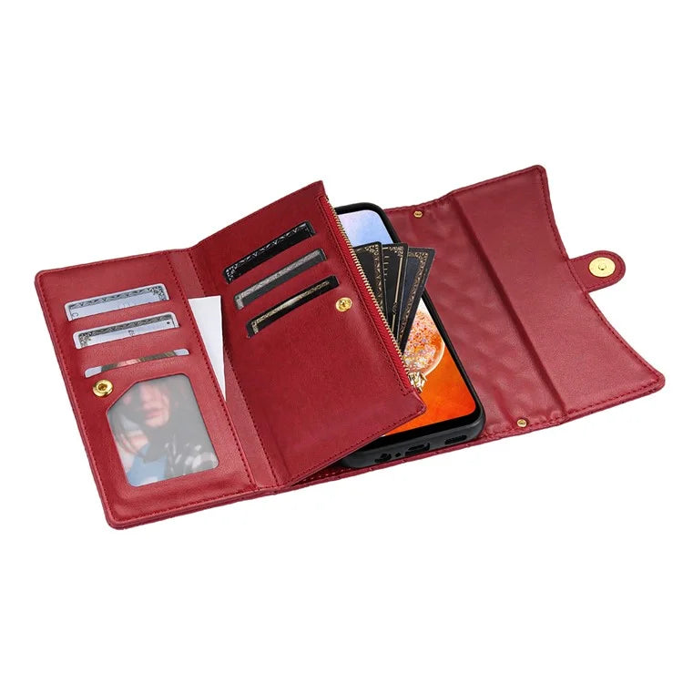 BKS-002 For Samsung Galaxy A25 5G (Global) (161.0 x 76.5 x 8.3mm) Wallet Case PU Leather with Card Slots