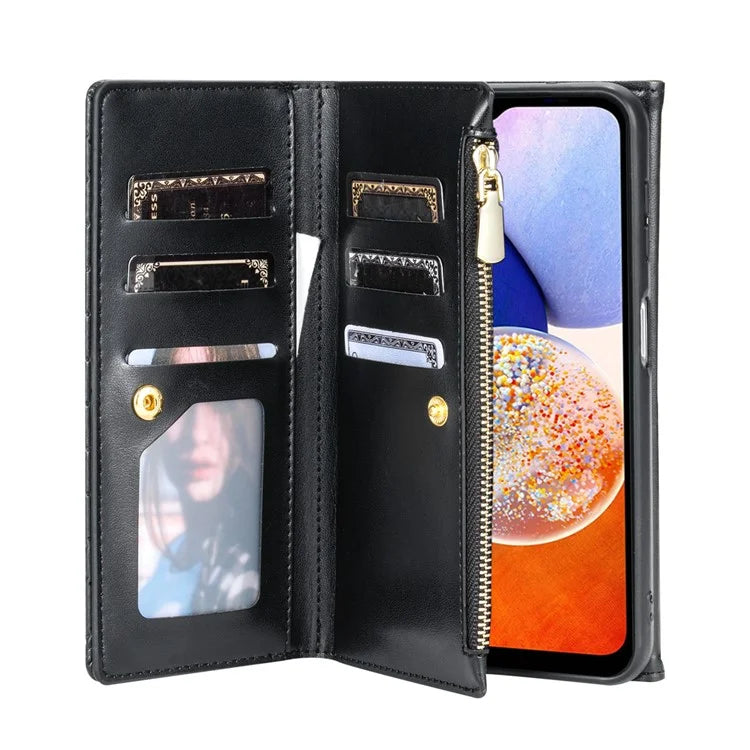 BKS-002 For Samsung Galaxy A25 5G (Global) (161.0 x 76.5 x 8.3mm) Wallet Case PU Leather with Card Slots