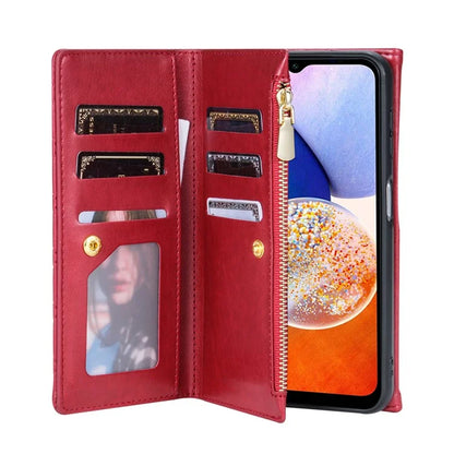 BKS-002 For Samsung Galaxy A15 4G / 5G Case Leather Wallet Phone Cover Rhombus Pattern