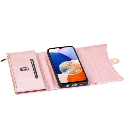 BKS-002 For Samsung Galaxy A15 4G / 5G Case Leather Wallet Phone Cover Rhombus Pattern