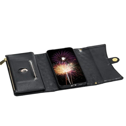 BKS-002 For Xiaomi Redmi K60 Ultra / 13T / 13T Pro Case Wallet Phone Cover with Zipper Pocket 7 Card Slots