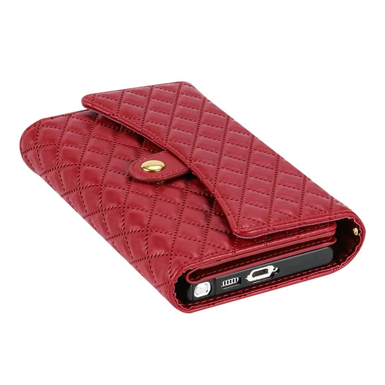 BKS-002 For Samsung Galaxy S24 Ultra Wallet Case 7 Card Slots Leather Shockproof Phone Cover