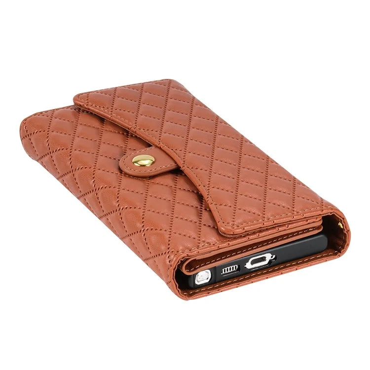 BKS-002 For Samsung Galaxy S24 Ultra Wallet Case 7 Card Slots Leather Shockproof Phone Cover