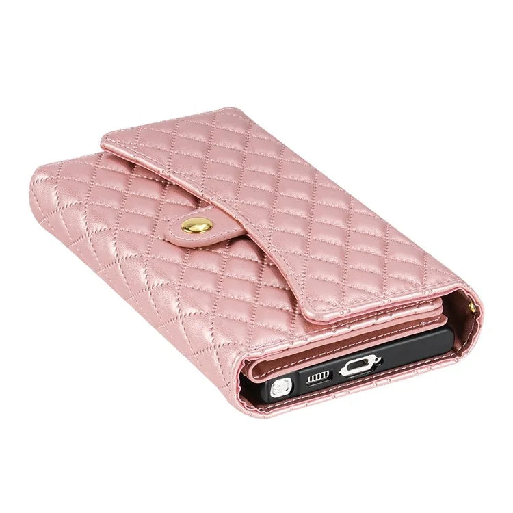 BKS-002 For Samsung Galaxy S24 Ultra Wallet Case 7 Card Slots Leather Shockproof Phone Cover