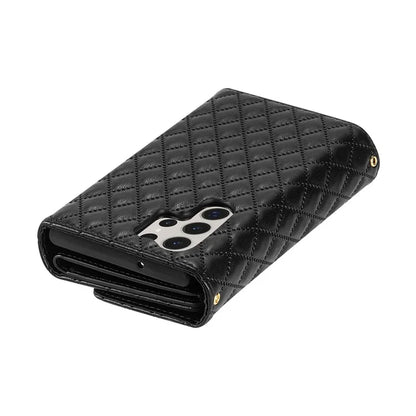 BKS-002 For Samsung Galaxy S24 Ultra Wallet Case 7 Card Slots Leather Shockproof Phone Cover