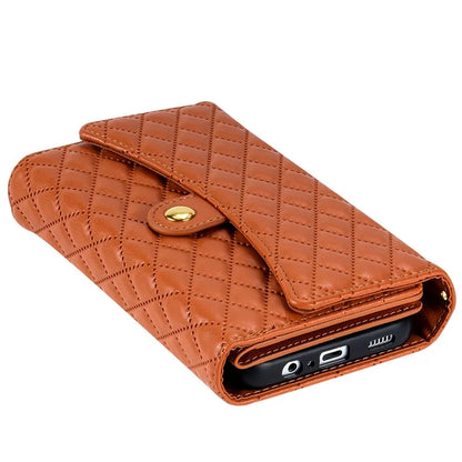 BKS-002 For Samsung Galaxy S24 Leather Flip Case Phone Cover Card Slots Zipper Pocket