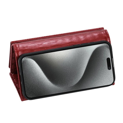 BKS-002 For iPhone 14 Pro Max Crossbody Case Leather Folio Wallet Phone Cover with 7 Card Holder