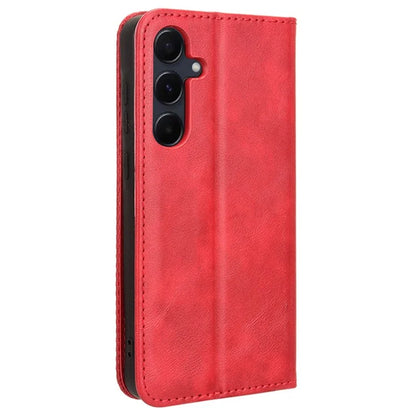For Samsung Galaxy A55 5G Phone Case Retro Leather Wallet Flip Cover