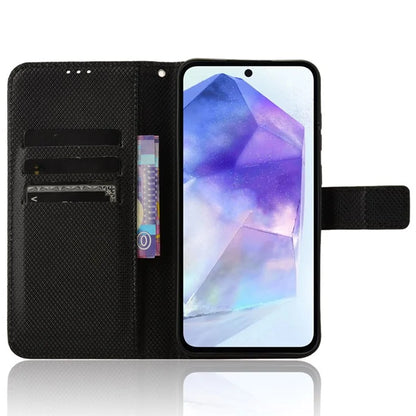 For Samsung Galaxy A55 5G PU Leather Cover Flip Phone Case with Card Slots