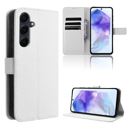 For Samsung Galaxy A55 5G PU Leather Cover Flip Phone Case with Card Slots