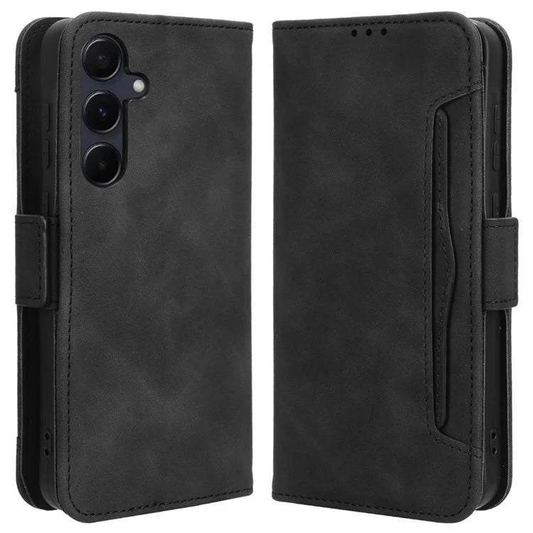 For Samsung Galaxy A55 5G Leather Phone Case Multiple Card Slots Stand Cover