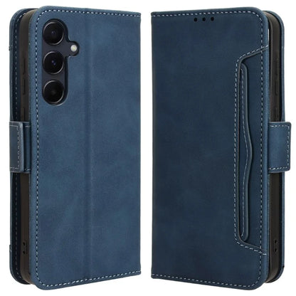 For Samsung Galaxy A55 5G Leather Phone Case Multiple Card Slots Stand Cover
