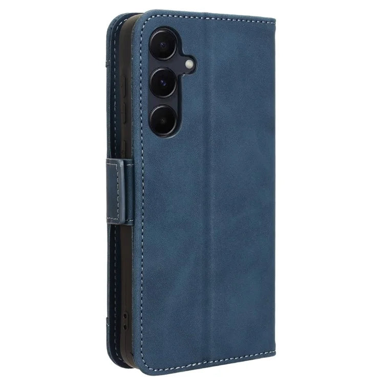 For Samsung Galaxy A55 5G Leather Phone Case Multiple Card Slots Stand Cover