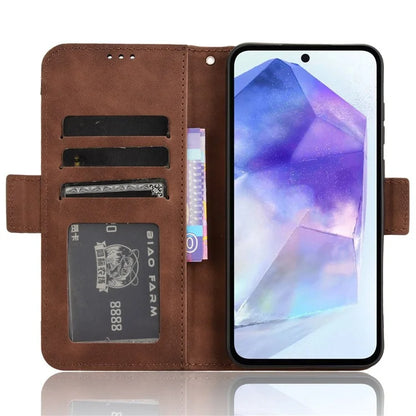 For Samsung Galaxy A55 5G Leather Phone Case Multiple Card Slots Stand Cover