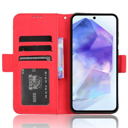 For Samsung Galaxy A55 5G Leather Phone Case Multiple Card Slots Stand Cover