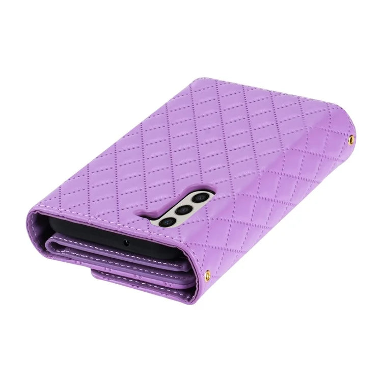 BKS-002 For Samsung Galaxy S23 Cover Card Slots Folio Flip Stand Phone Case